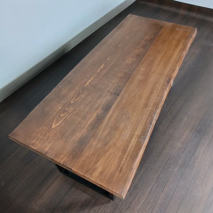 Industrial Dining Table with Bench