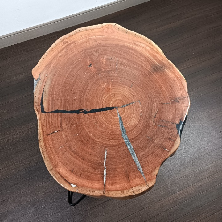 Eucalyptus epoxy coffee table