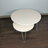 Lot de 2 tables basses gigognes rondes en MDF