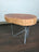 Table basse en eucalyptus massif et résine – Style organique
