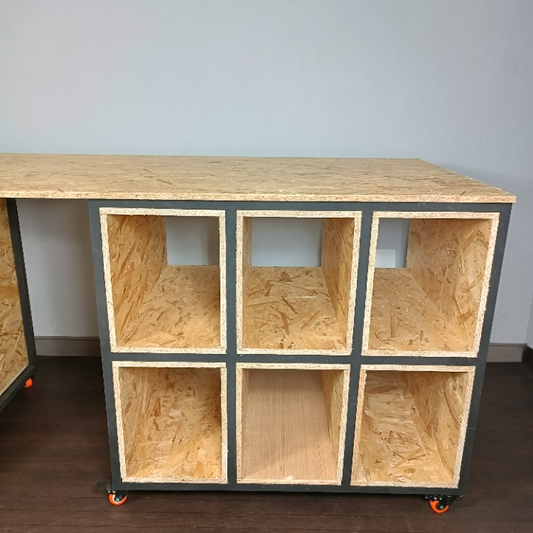 Table d’atelier en OSB massif