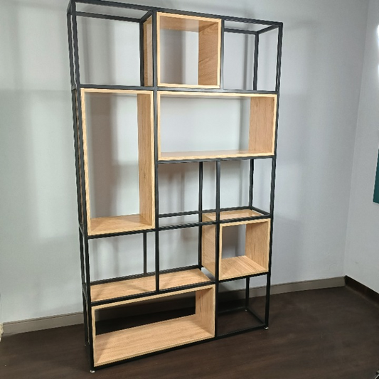 Étagère Industrielle Bois MDF & Métal