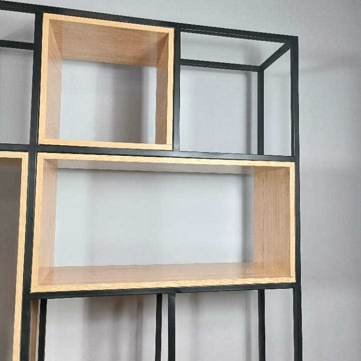 Étagère Industrielle Bois MDF & Métal
