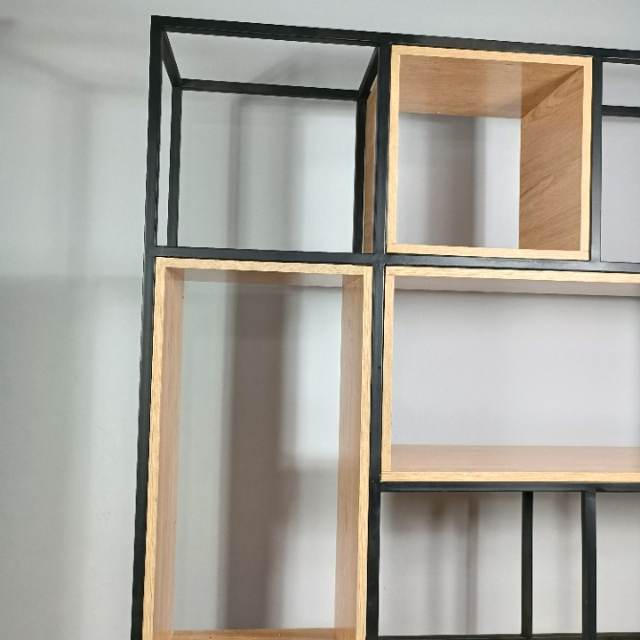 Étagère Industrielle Bois MDF & Métal