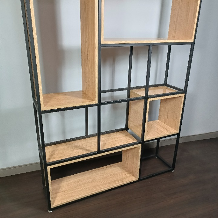 Étagère Industrielle Bois MDF & Métal