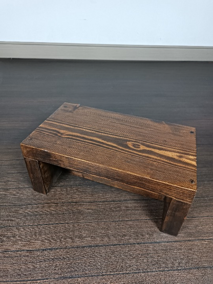 Tabouret rectangulaire en pin massif