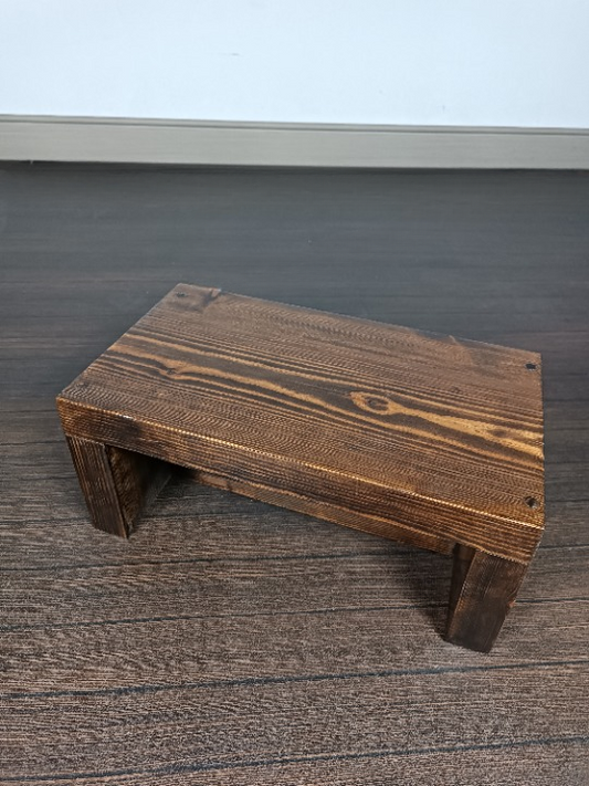 Tabouret rectangulaire en pin massif