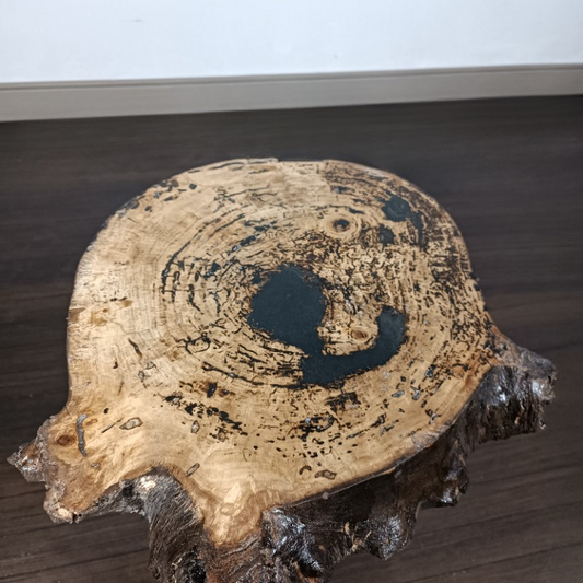 Epoxy Resin Side Table with Hairpin Legs